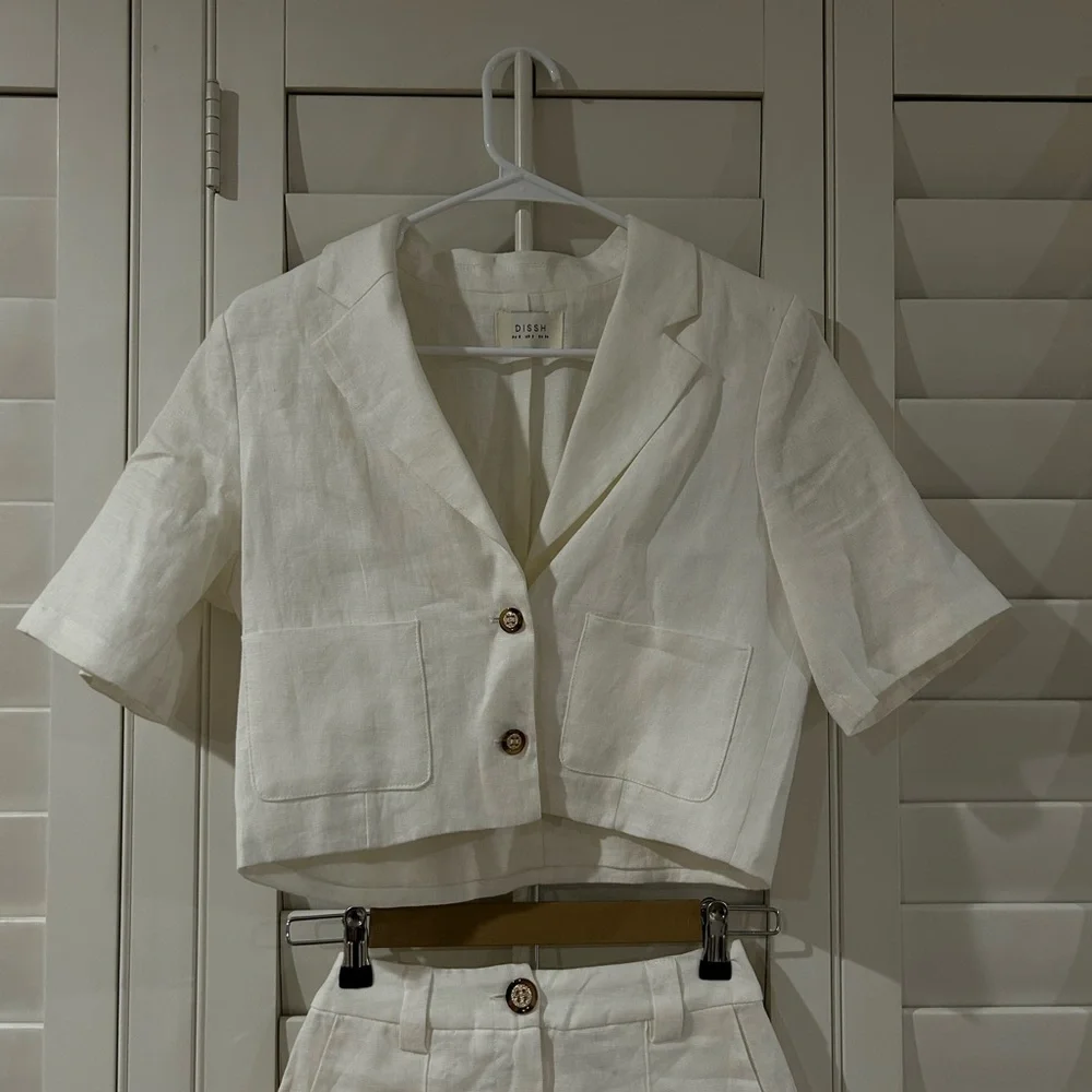 DISSH Off White Linen Set - Picture 2 of 5